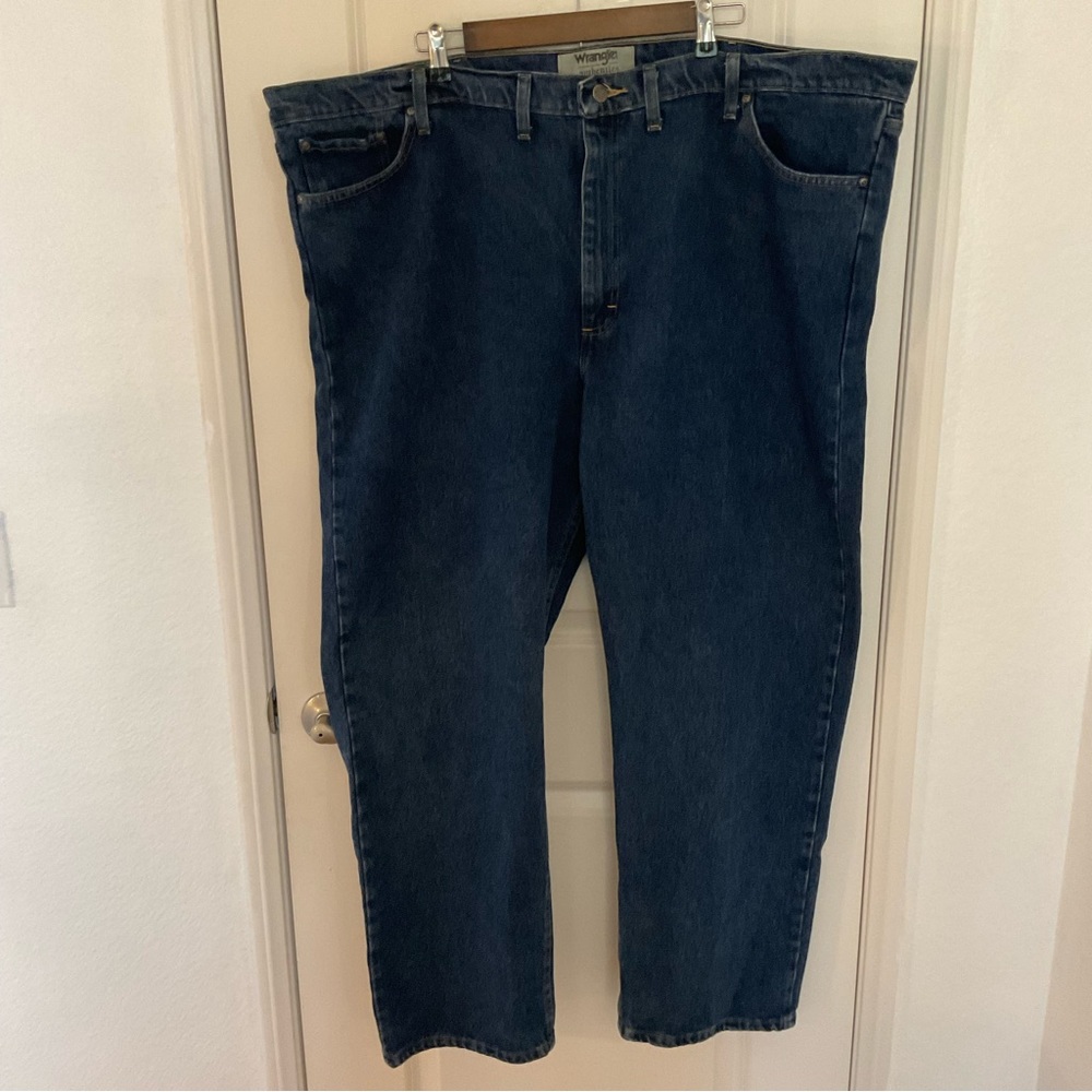 Wrangler Authentics Blue Men Jeans Size 50x30 plus oversized denim